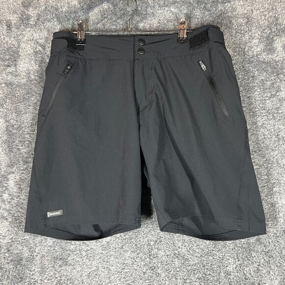 Zoiv Navaeh Shorts Mens Large Black 7 Inch Inseam Cycling Outdoors Athletic - Picture 1 of 9
